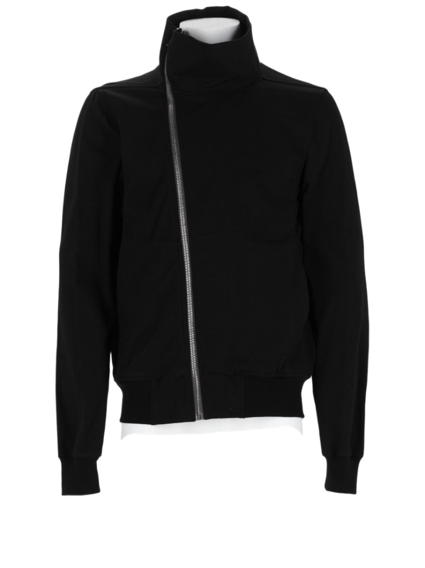 Rick Owens Bauhaus Jogger Asymmetrical Zip Cotton Jacket
