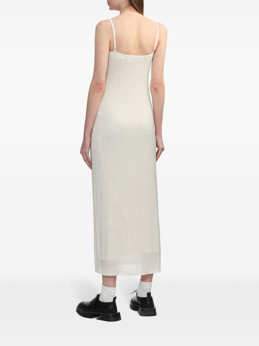 Self-Portrait Rhinestone-Embellished Sleeveless Maxi Dress