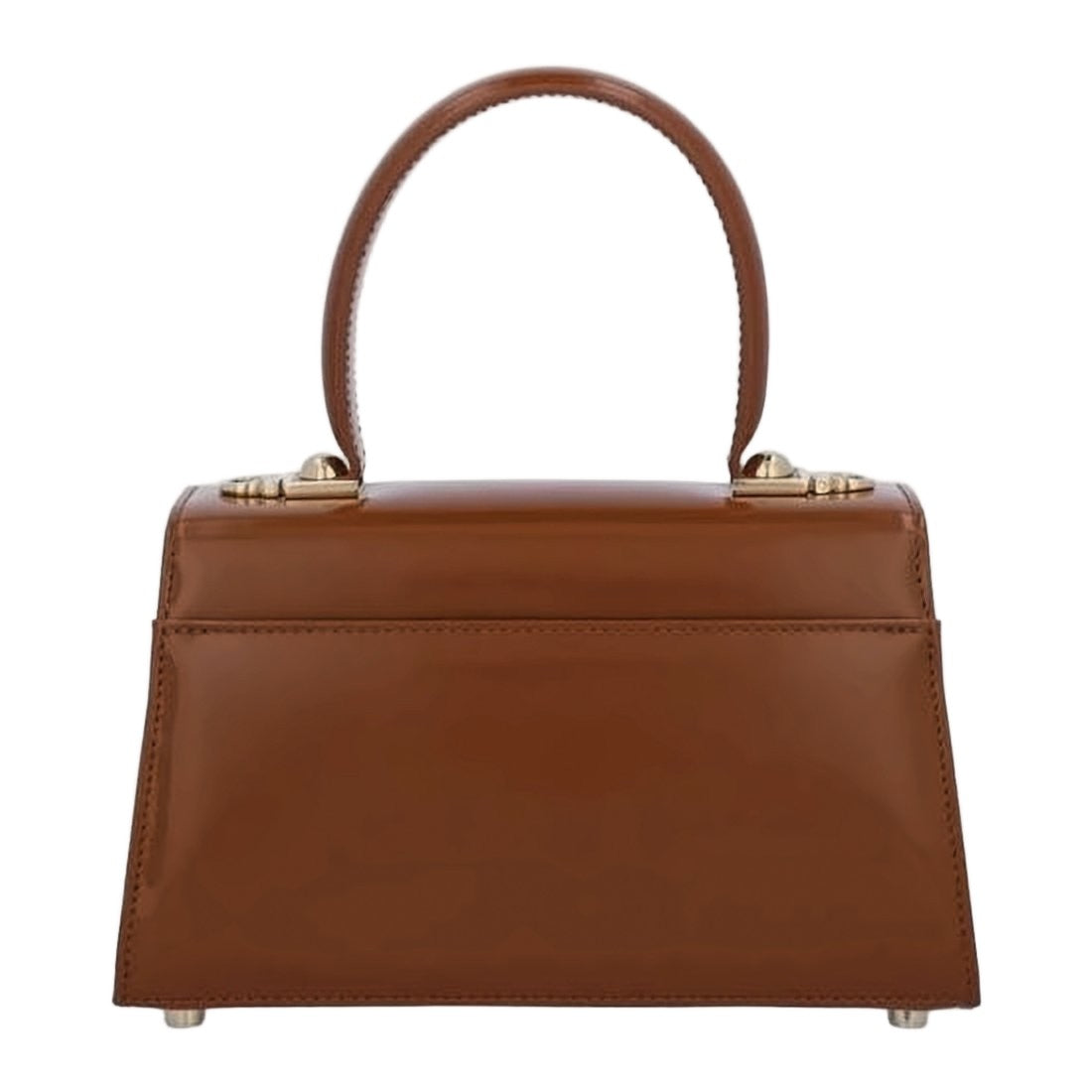 Ferragamo Structured Smooth Calfskin Leather Tote Bag