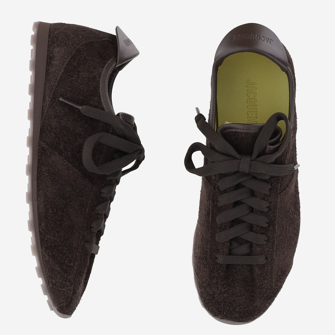 Jacquemus Suede Leather Sneakers With Tapered Toe