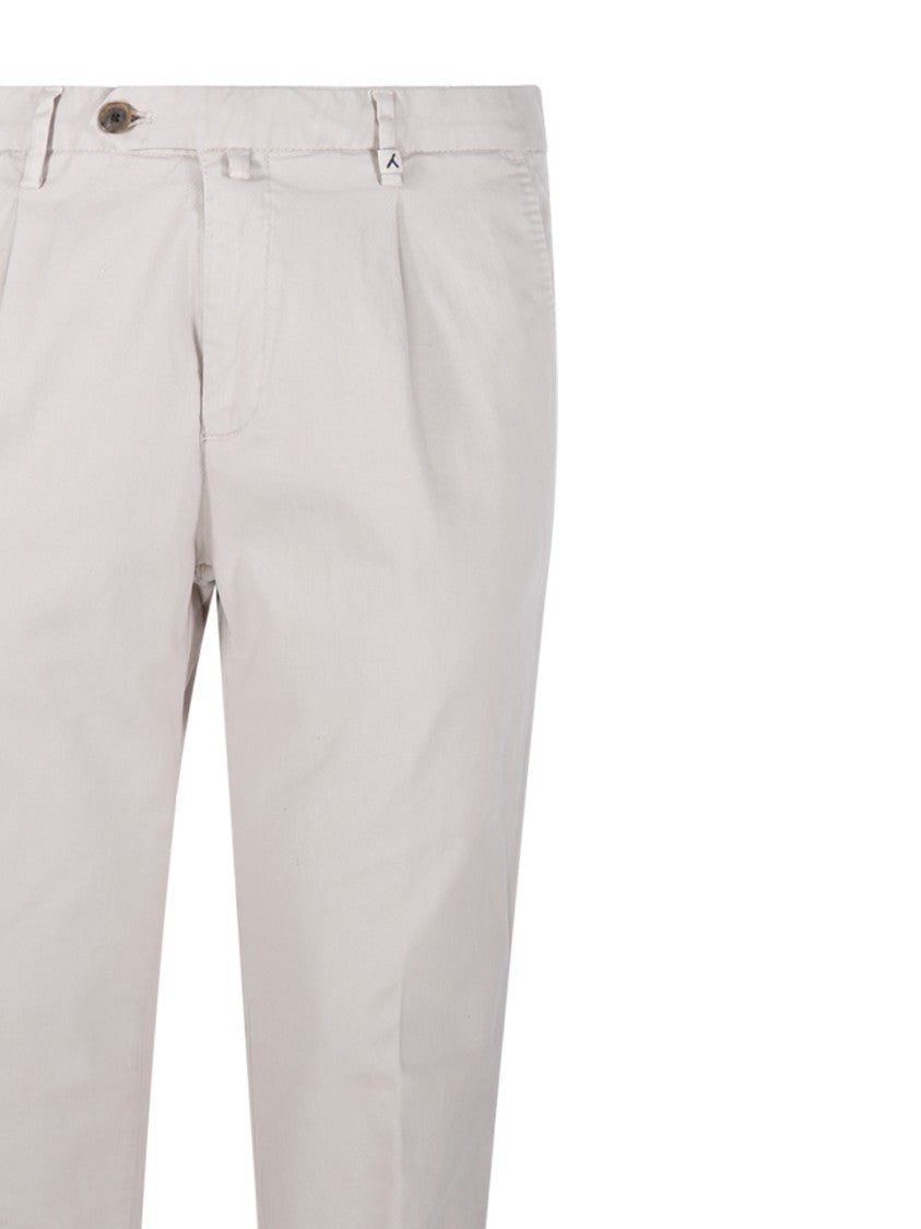 Myths Tailored Long Pants With Rolled Cuffs And Button Closure