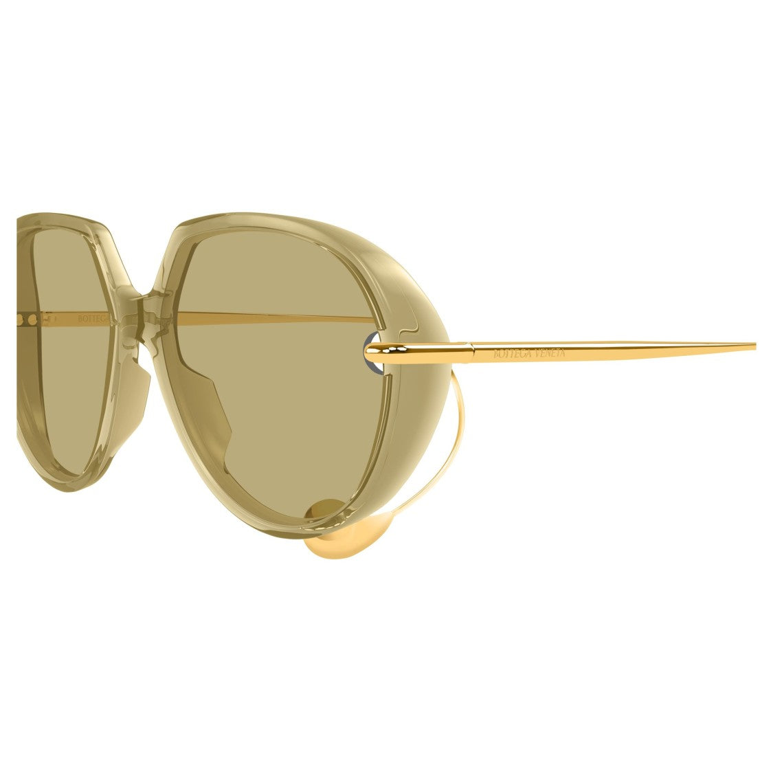 Bottega Veneta Bv1436s Translucent Oversized Sunglasses