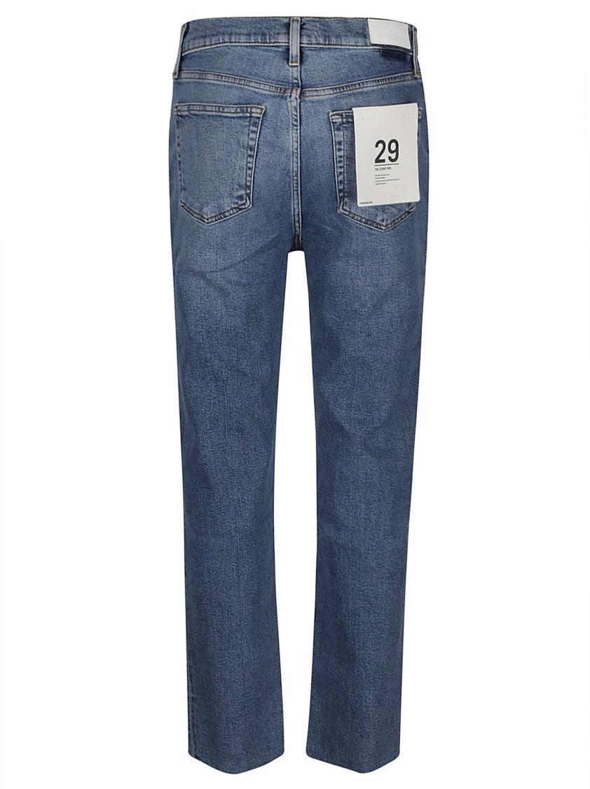 Re/Done 70S High Rise Stove Pipe Jeans