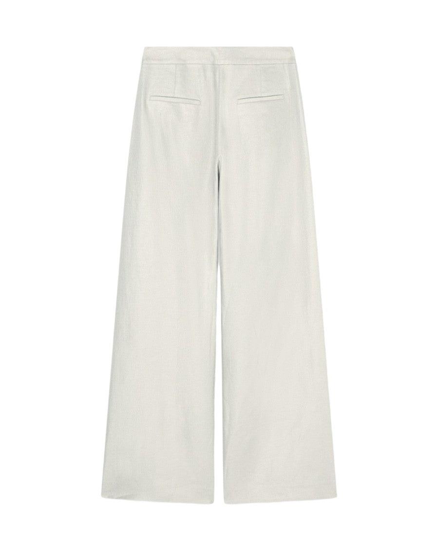 Armani Exchange Linen Twill Fluid Wide-Leg Palazzo Pants