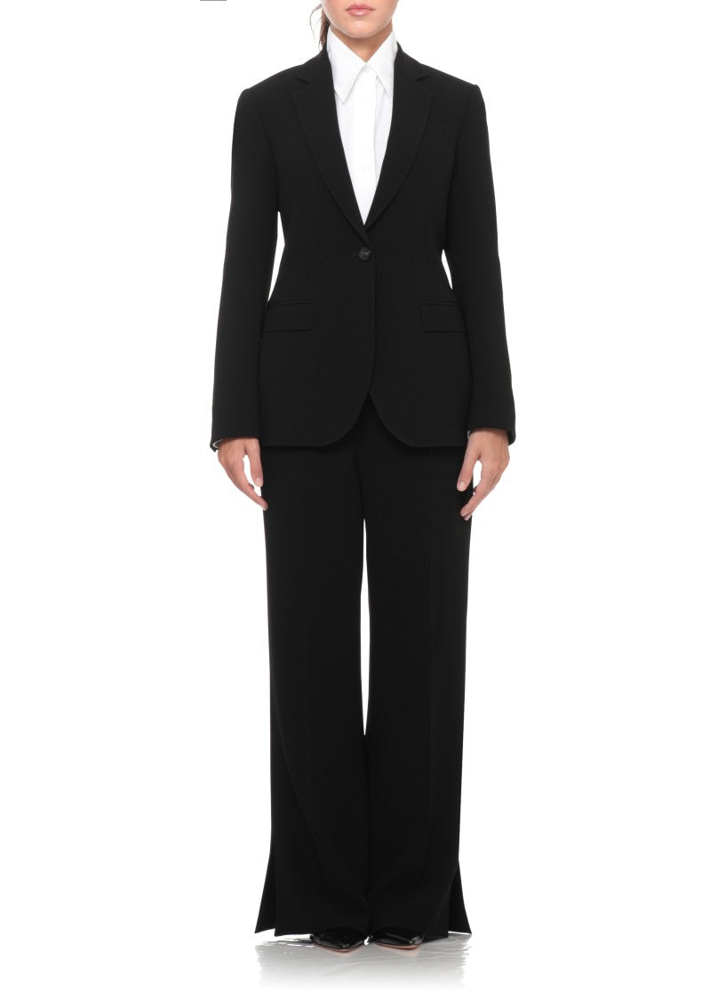 Alberto Biani Black Notched Lapel Single-Breasted Tailored Jacket