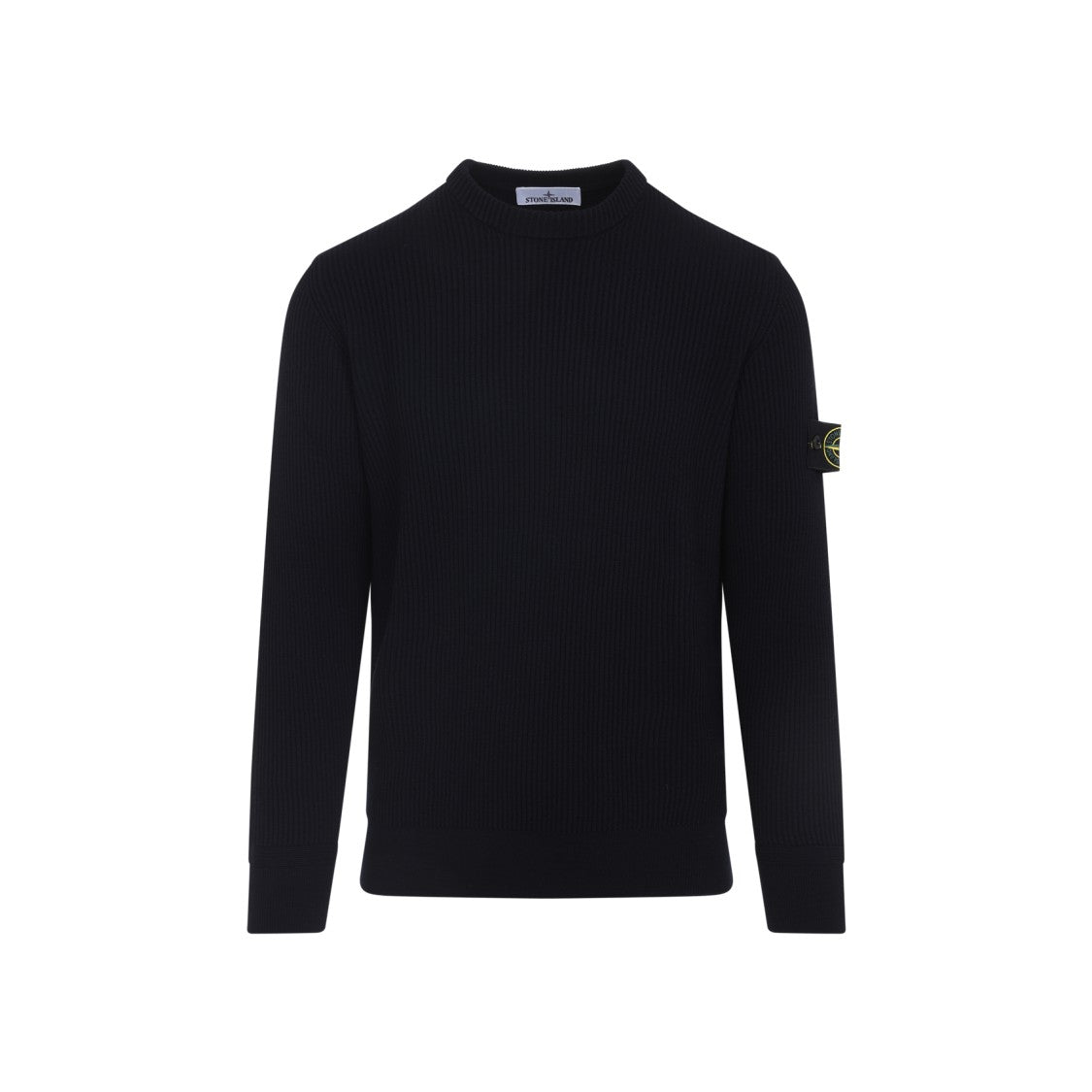 Stone Island Navy Blue Virgin Wool Pullover