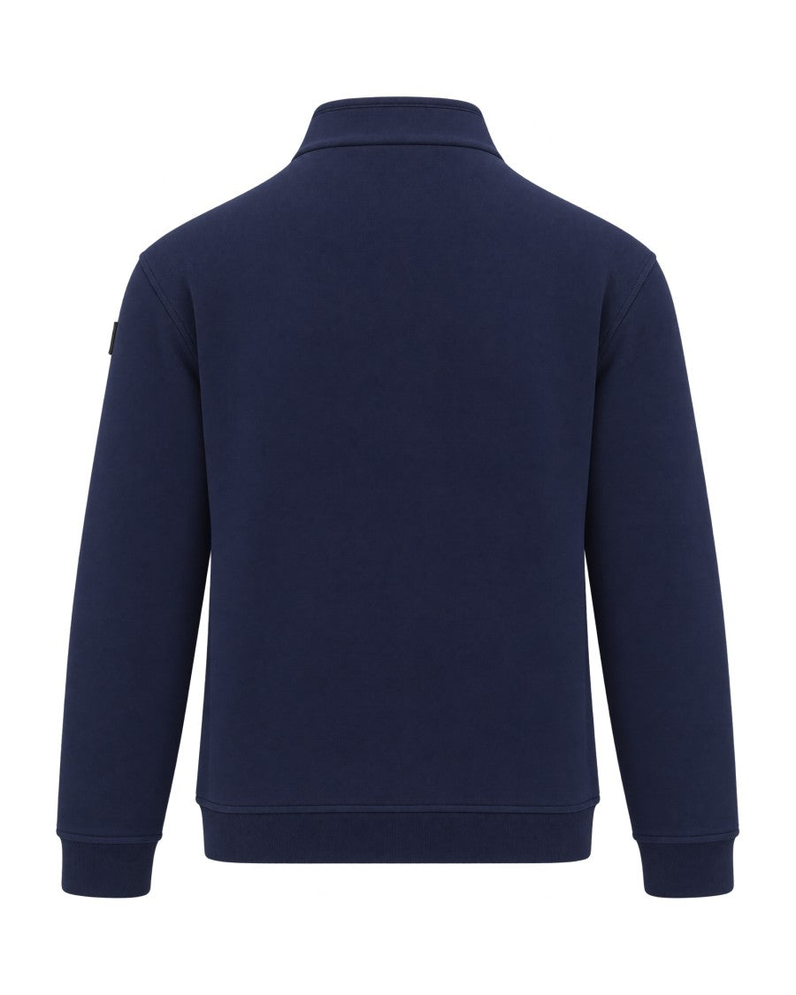 K-Way Aubie Blue Depth Half-Zip Knit Pullover