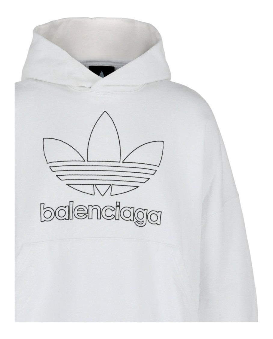 Balenciaga Collaborative Oversized Hoodie With Embroidered Logo