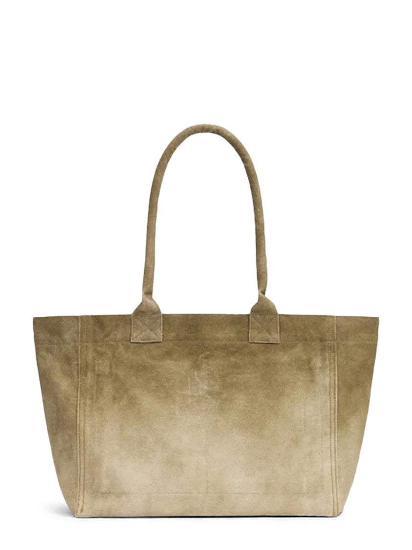 Isabel Marant Yenky Zipped-Gb Embroidered Cotton Tote Bag