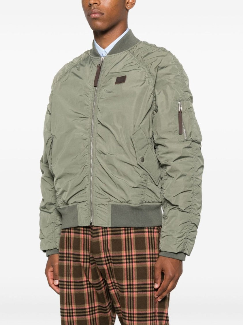 Moschino Sage Green Bomber Jacket