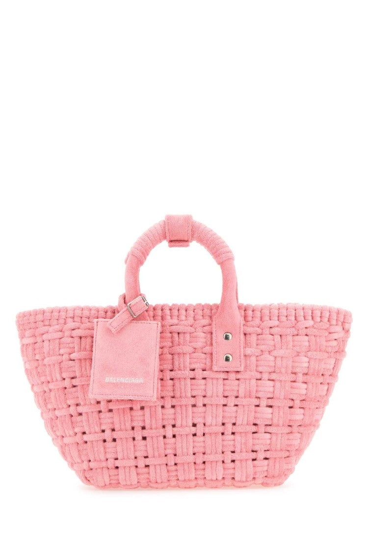 Balenciaga Pink Terry Fabric Bistro Xs Handbag