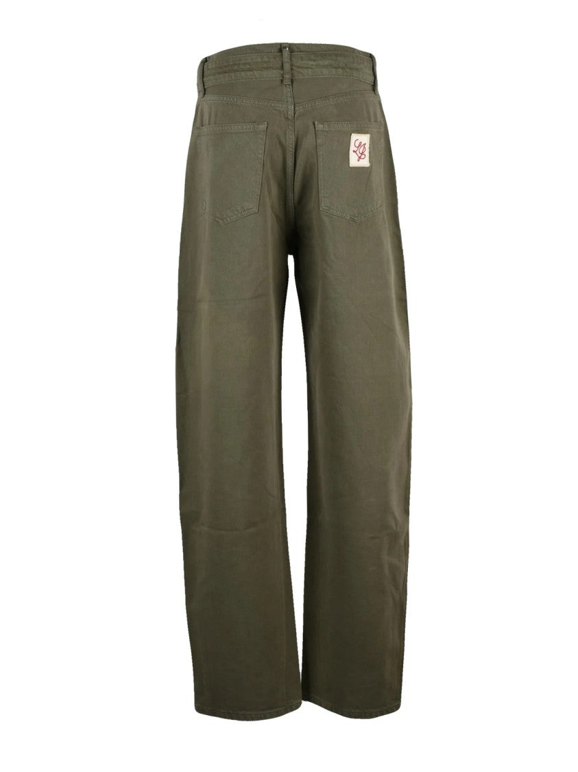 Liu Jo High-Waisted Wide-Leg Chino Trousers With Versatile Pockets