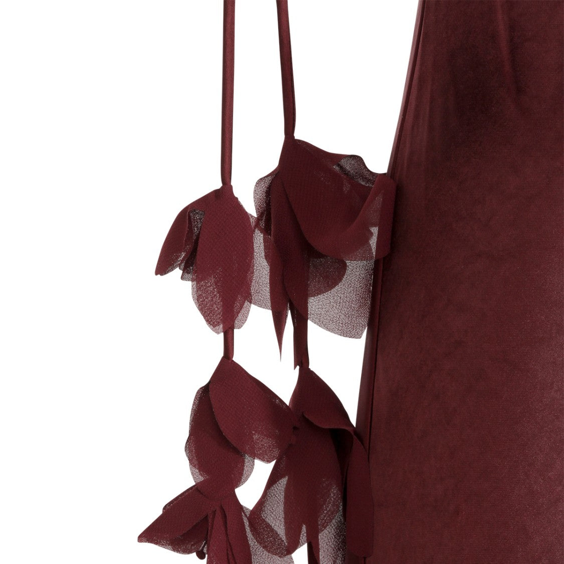 Self-Portrait Burgundy Sleeveless Maxi Dress