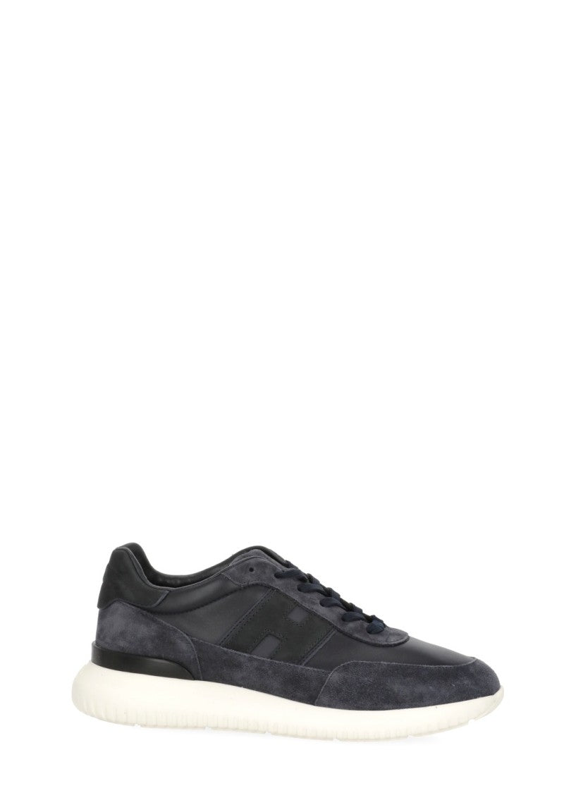 Hogan Blue Suede Low-Top Sneakers