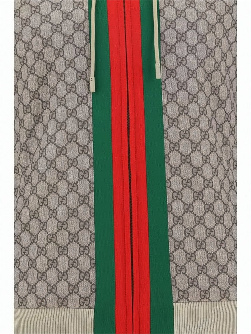 Gucci Hooded Jacket With Interlocking Gg Pattern