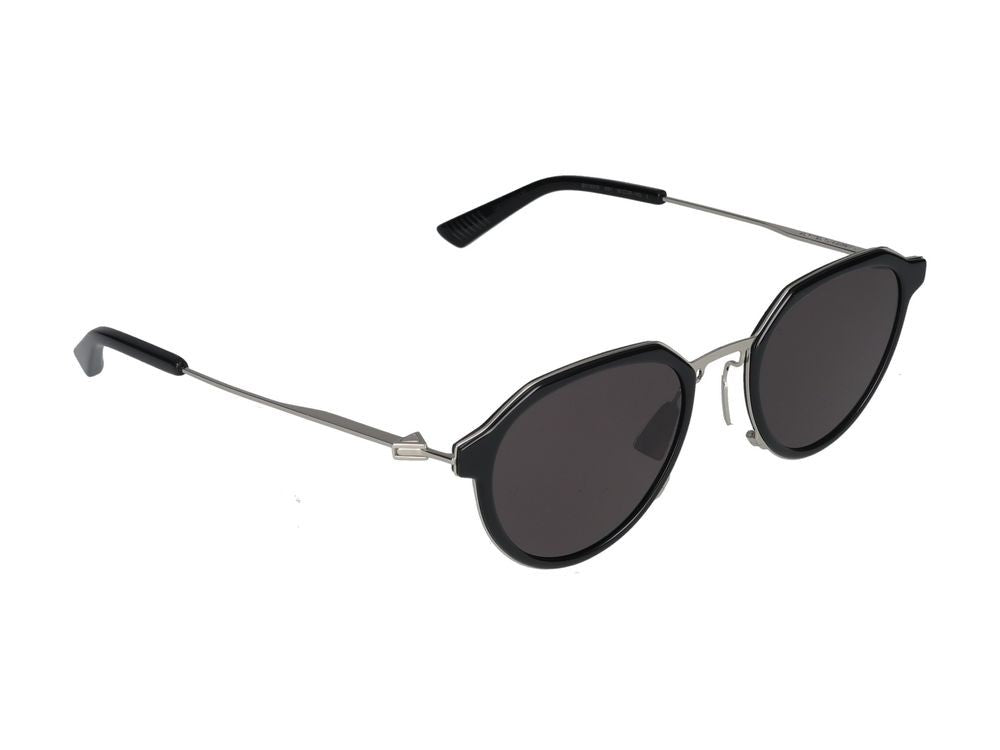 Bottega Veneta Black Bold Geometric Frame Sunglasses