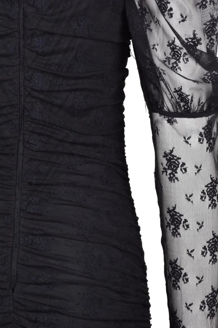 Aniye By Ruched Voile Sheath Dress - Black