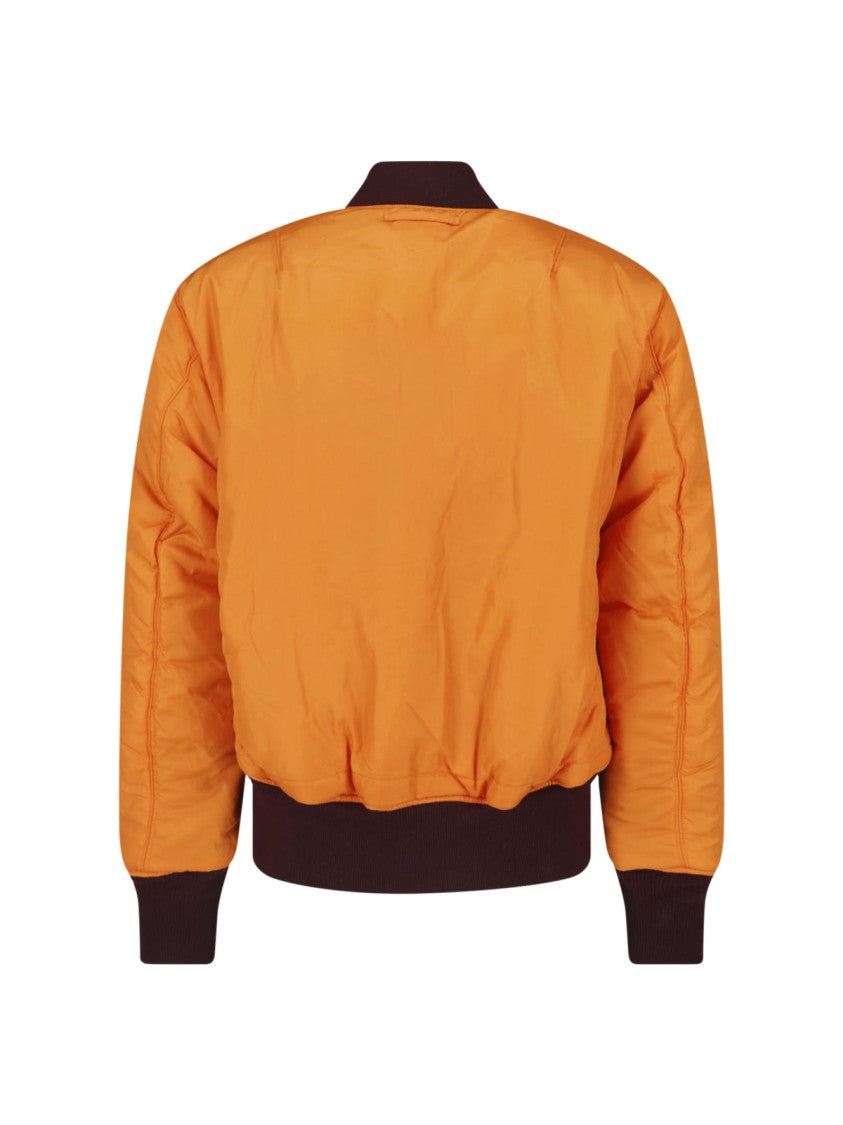 Alpha Industries Bordeaux Reversible Ma-1 Nylon Bomber Jacket