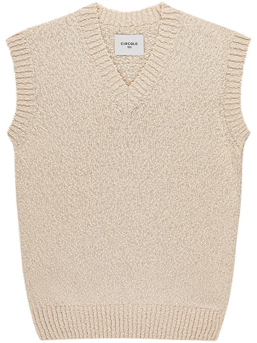 Circolo 1901 Sleeveless Knit Sweater Vest