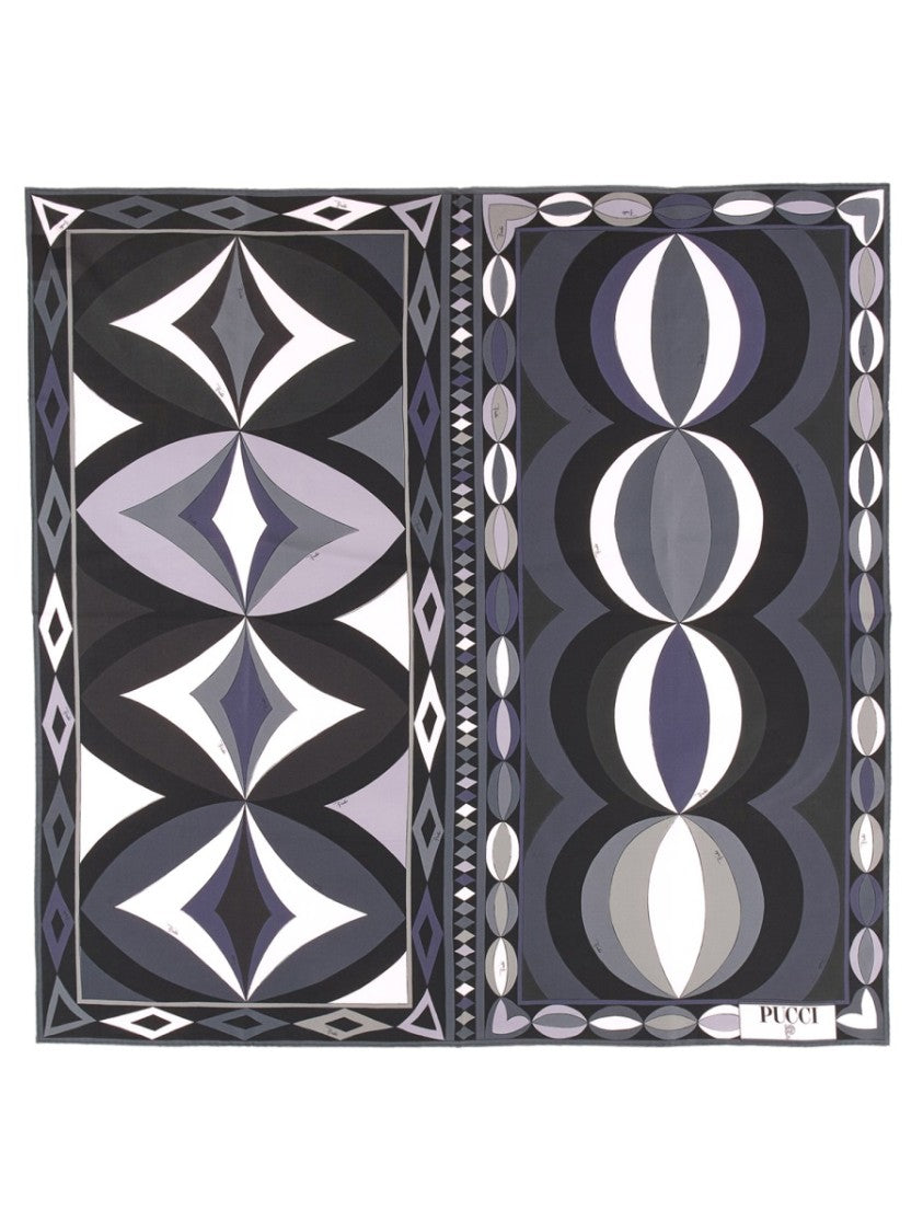 Pucci Geometric Print Silk Scarf