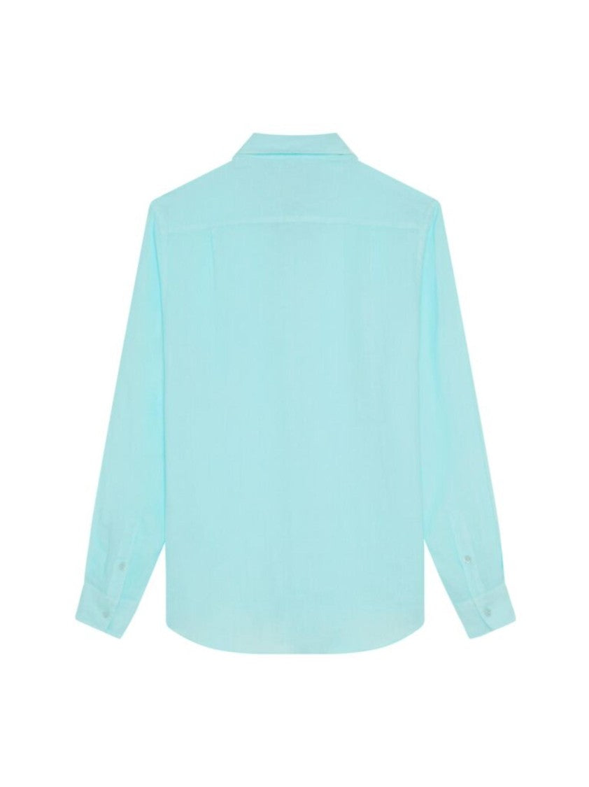 Vilebrequin Light Green Linen Shirt