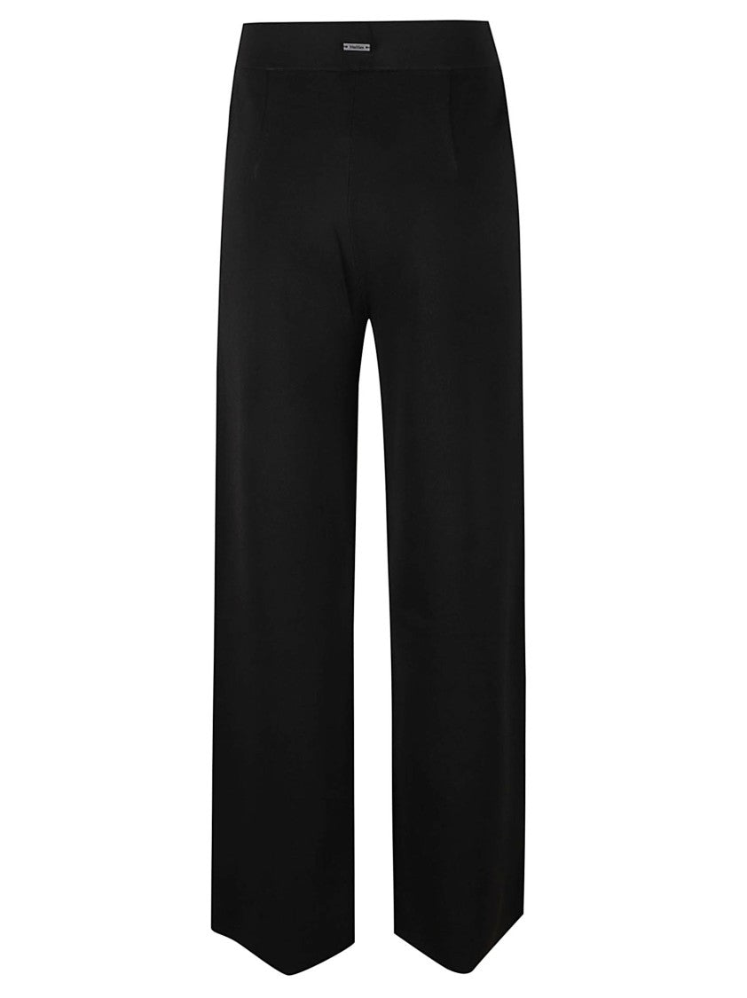 Max Mara Black Wide-Leg Pants With High Waistband And Clean Silhouette