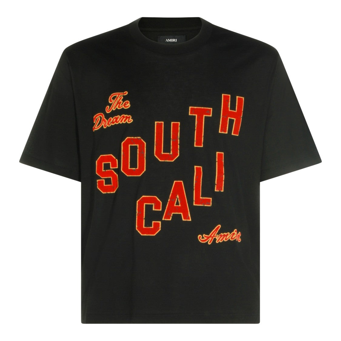 Amiri Black Cotton Logo T-Shirt