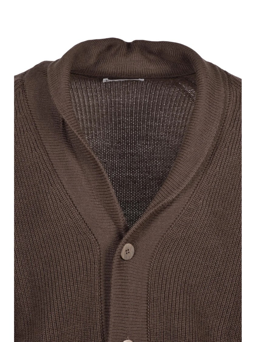 Cashmere Company P. Button-Front Merino Wool And Acrylic Cardigan