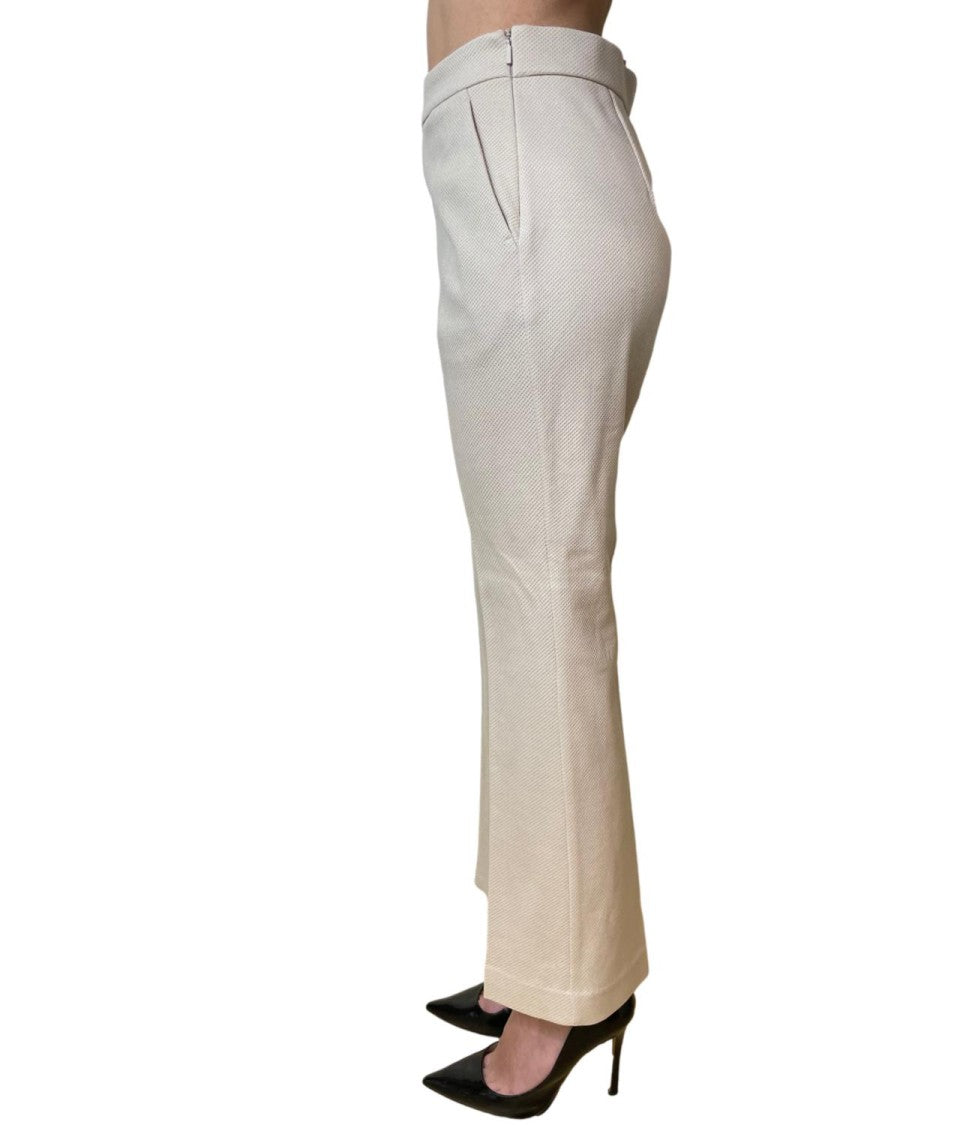 Max Mara Ivory White Mmlcaliffo Polyamide Trousers
