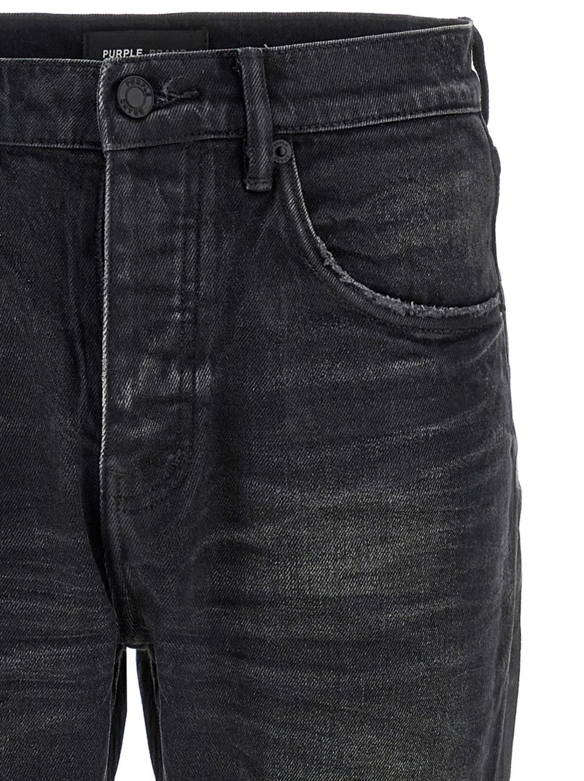 Purple 'P005 Double Dip Coated' Jeans