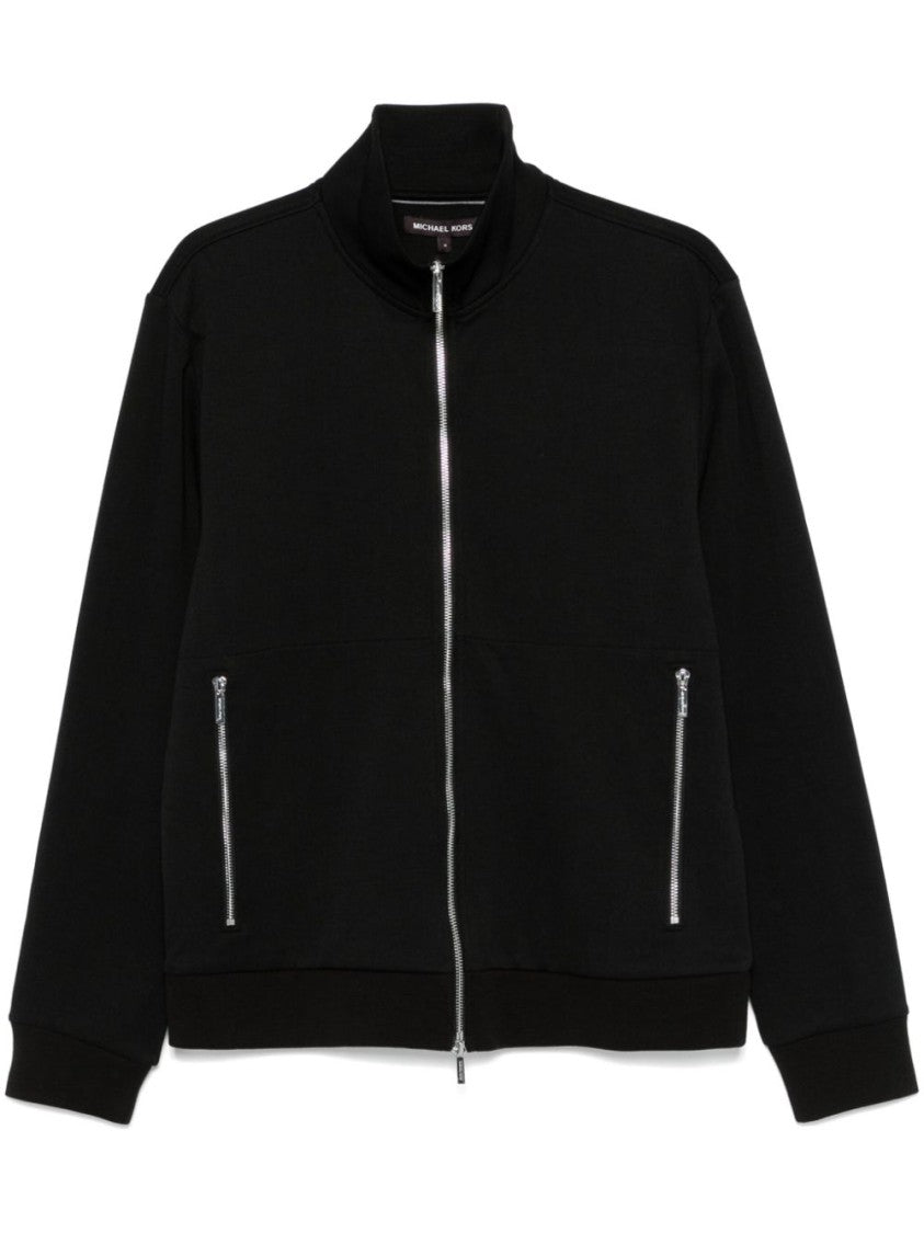 Michael Kors Full Zip Mock Neck Sweater