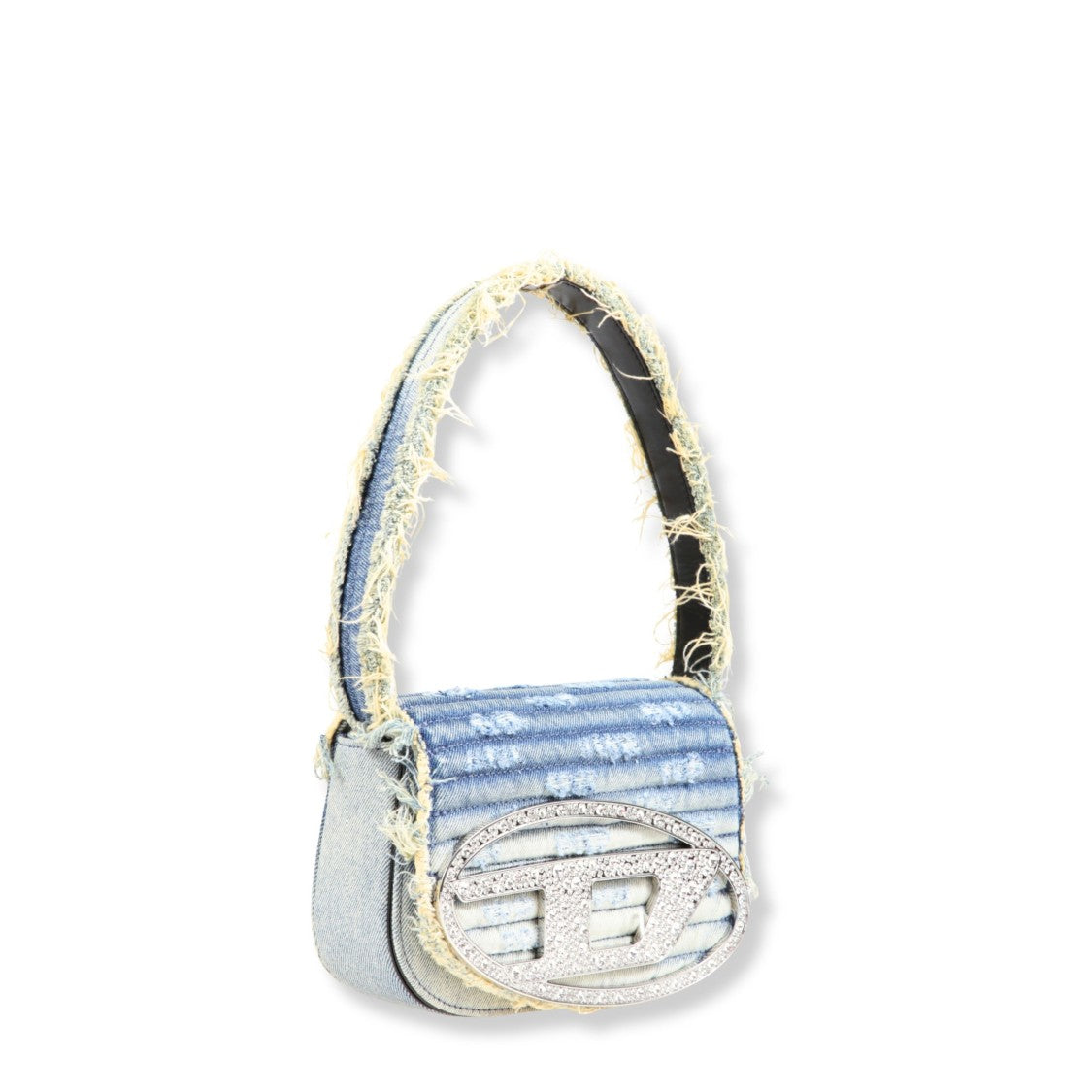 Diesel 1Dr Shoulder Bag In Washed Denim