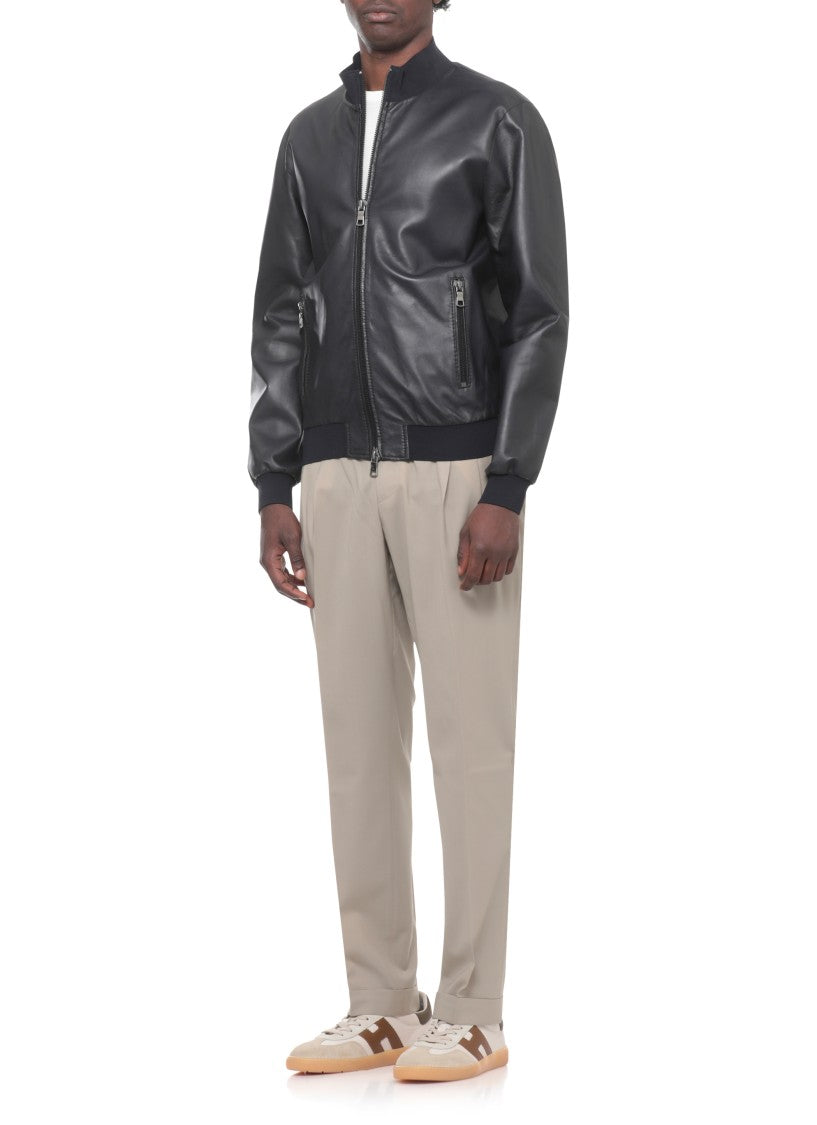 The Jack Leathers Black Derek Leather Jacket