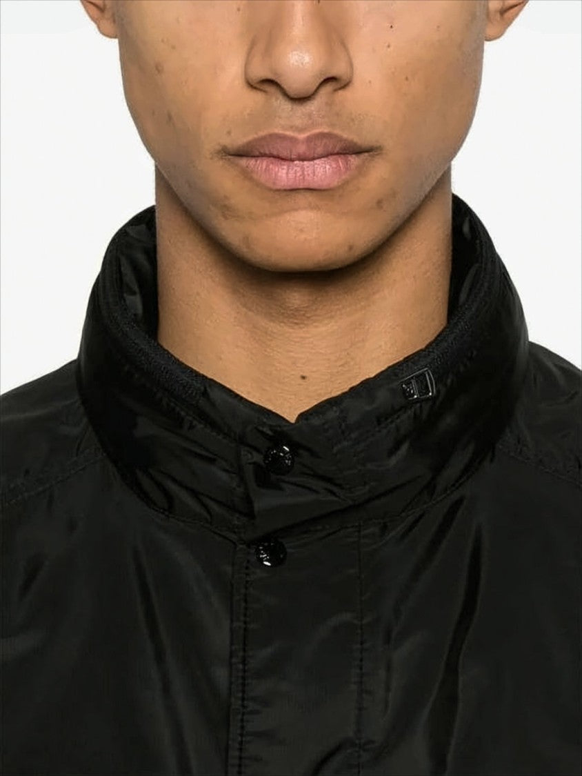 Moncler High Collar Black Polyamidejacket