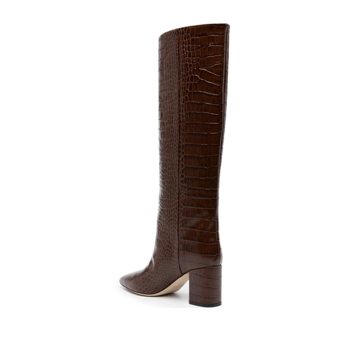 Paris Texas Brown Anja Calf Leather Crocodile Boots