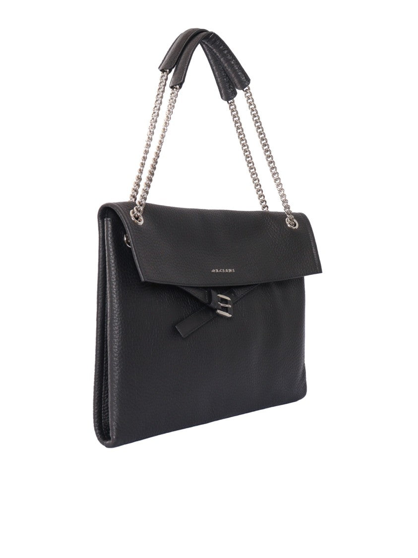 Claudio Orciani Midi Sveva Venus Soft Textured Leather Shoulder Bag