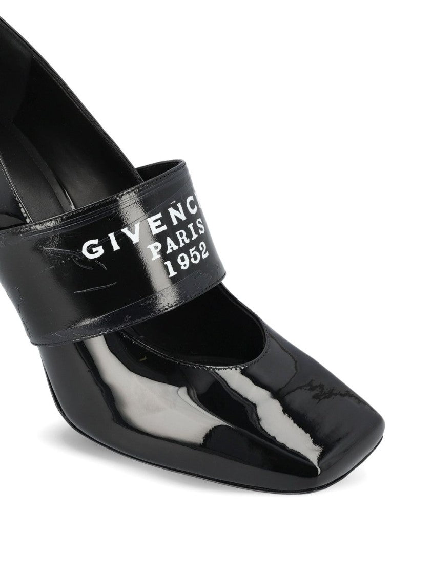 Givenchy Black Silk And Nylon Peep Heels