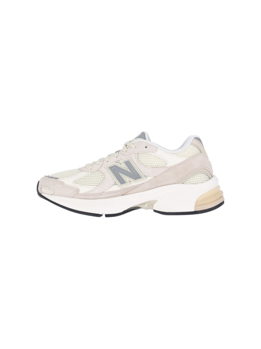 New Balance Beige 2010 Suede Mesh Sneakers