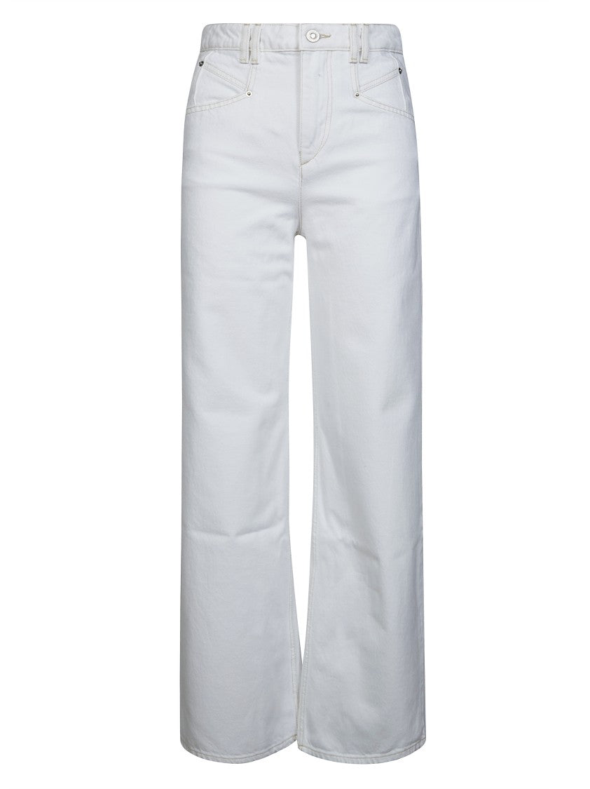Isabel Marant High Waist Lemy Wide-Leg Jeans