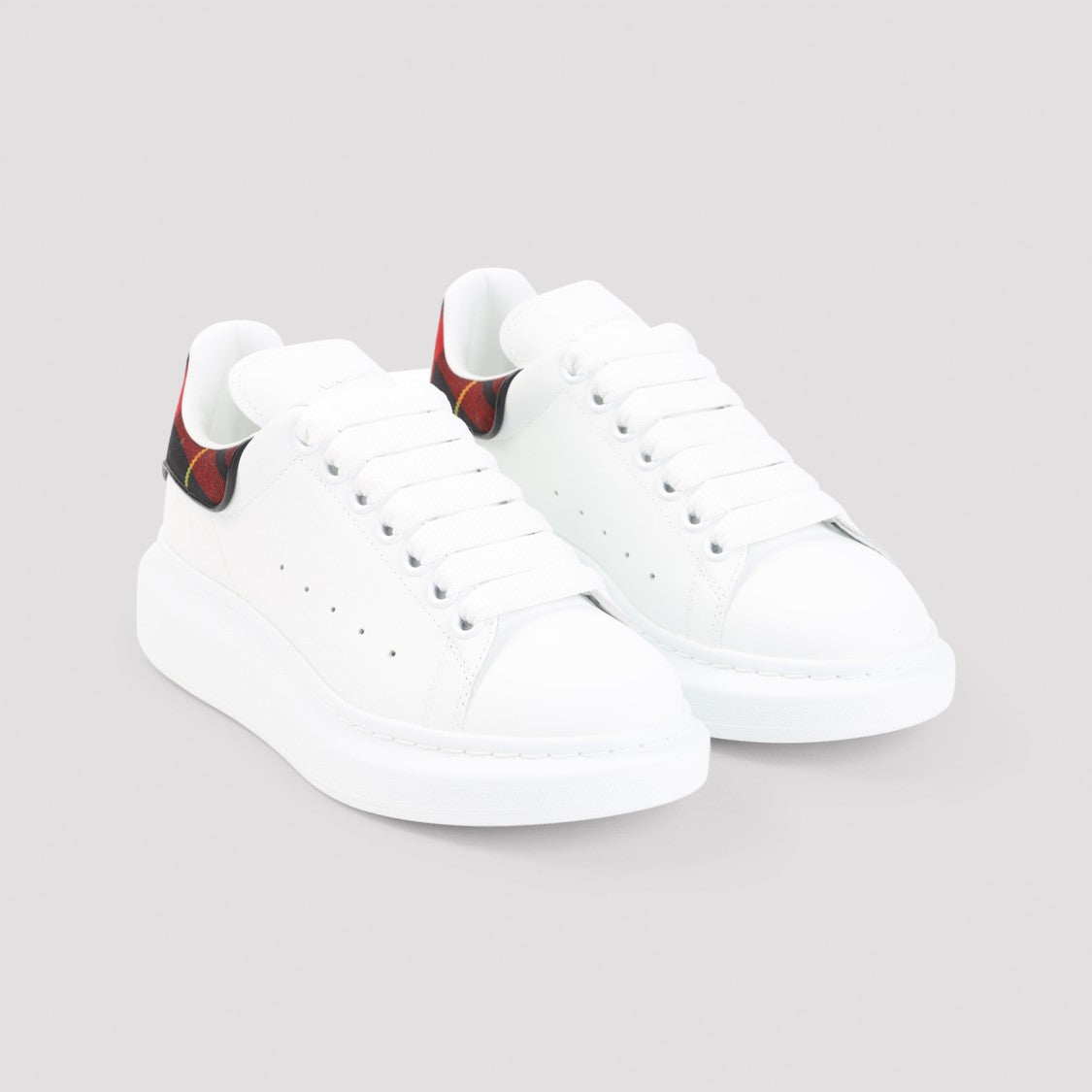 Alexander Mcqueen White Calf Leather Sneakers