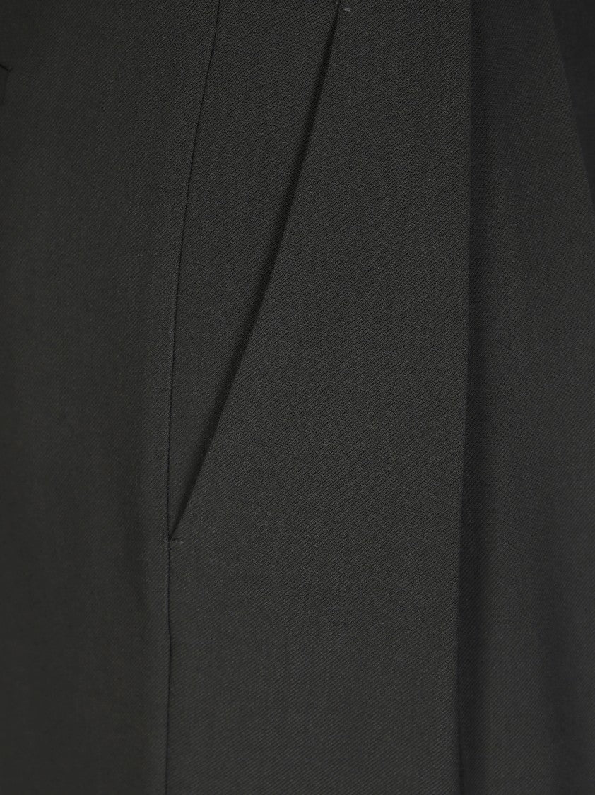 Forte Forte High-Waisted Tailored Trousers In Wool And Viscose Blend