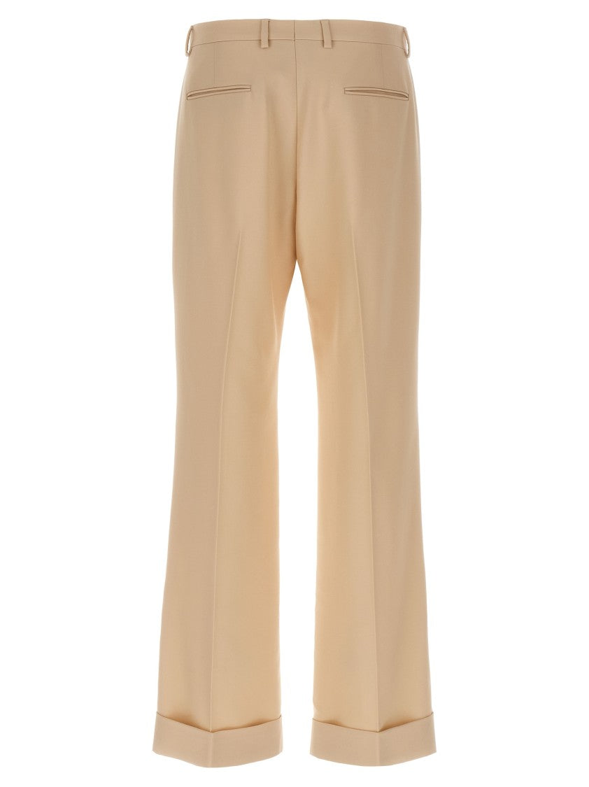 Valentino Garavani Tailored Virgin Wool Gabardine Trousers