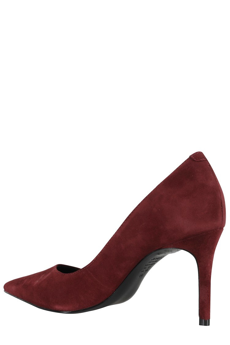 Schutz Burgundy Suede Pumps With Pointed Toe