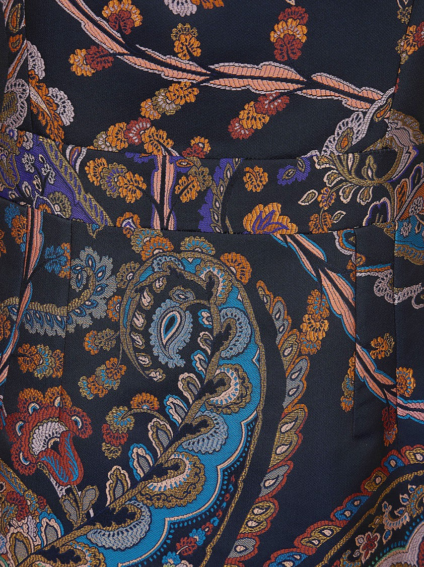 Etro Multicolour Polyester Flattering Fit Dress