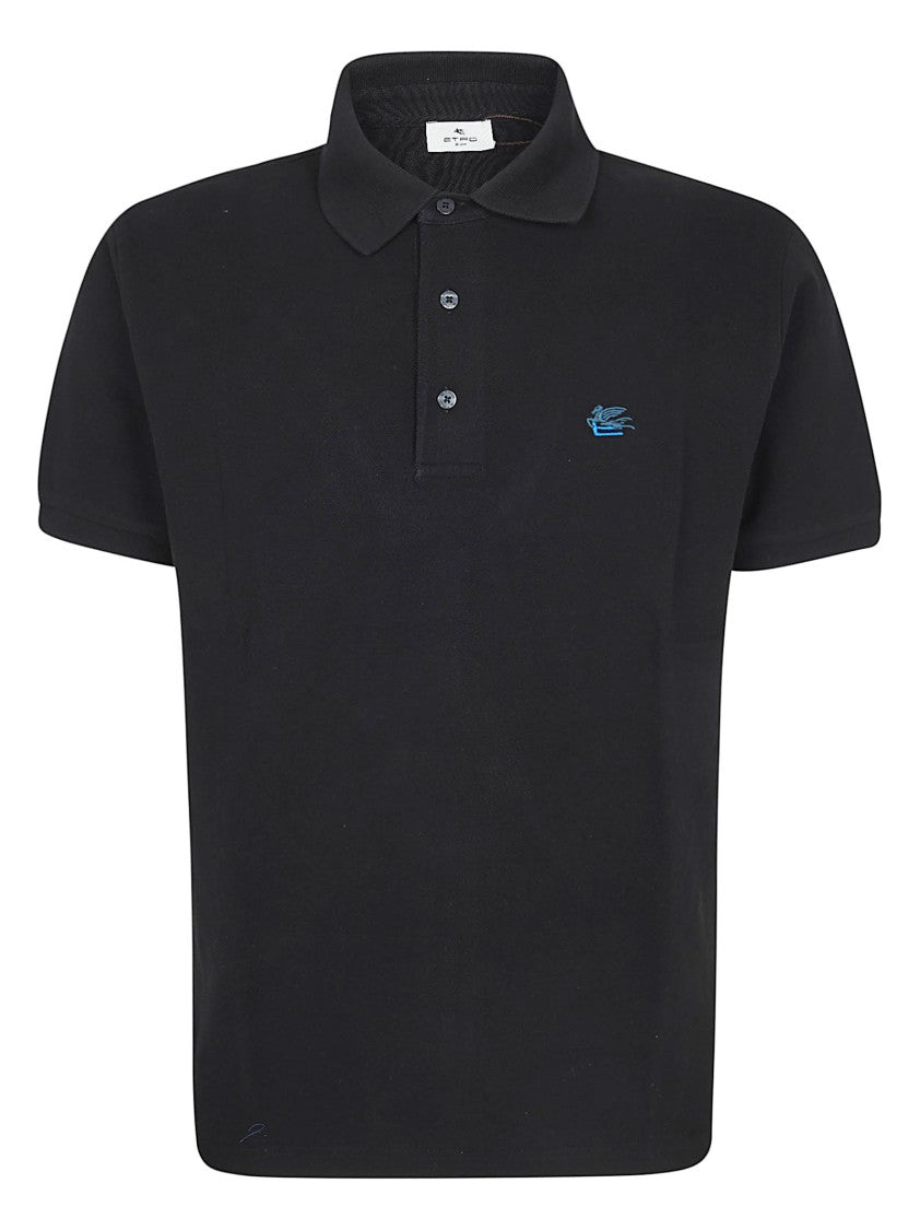 Etro Pure Cotton Piqué Regular Fit Polo Shirt
