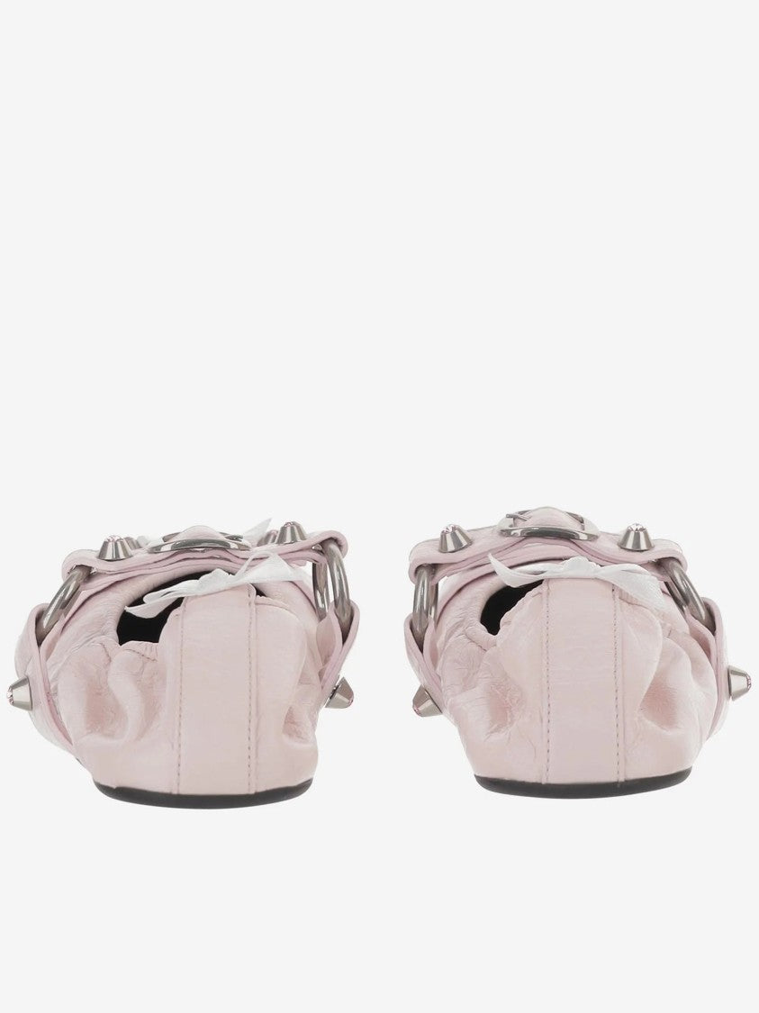 Balenciaga Pale Pink City Fl L005 Ballerinas