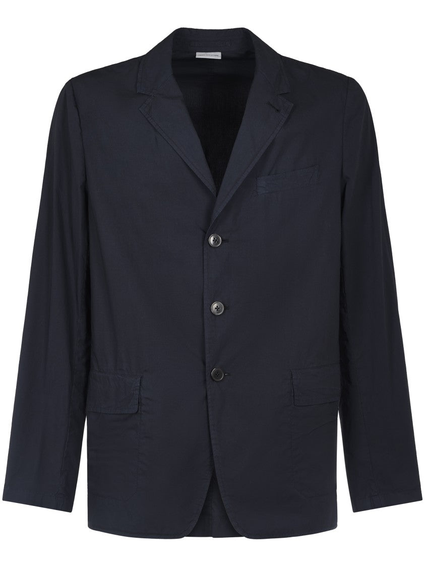 Dries Van Noten Classic Blue Blazer With Notched Lapels