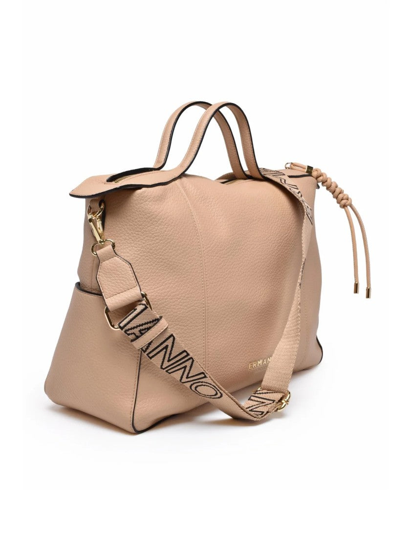 Ermanno Firenze Violeta Handbag With Textured Finish And Versatile Design