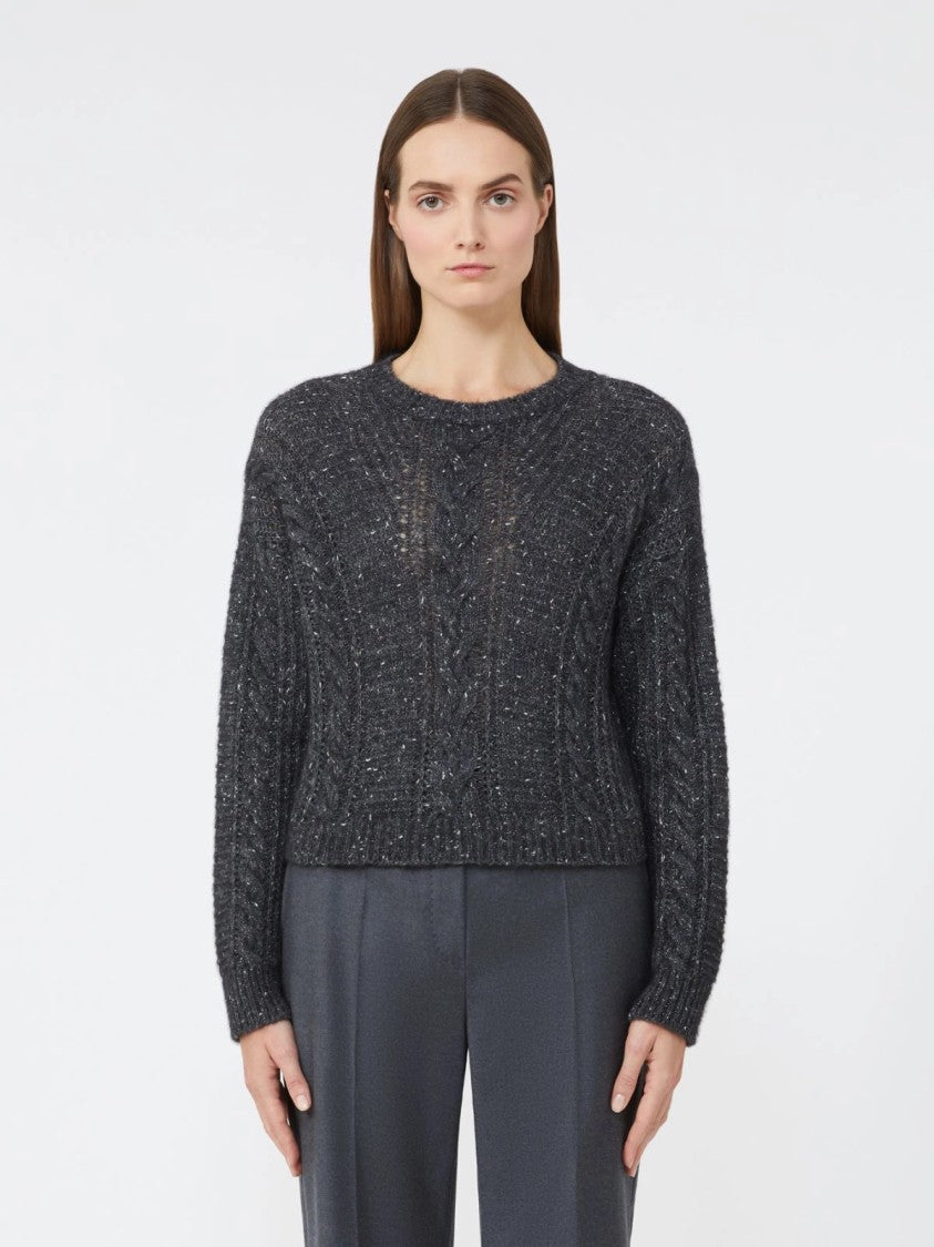 Max Mara Knit Sweater With Cable Patterns