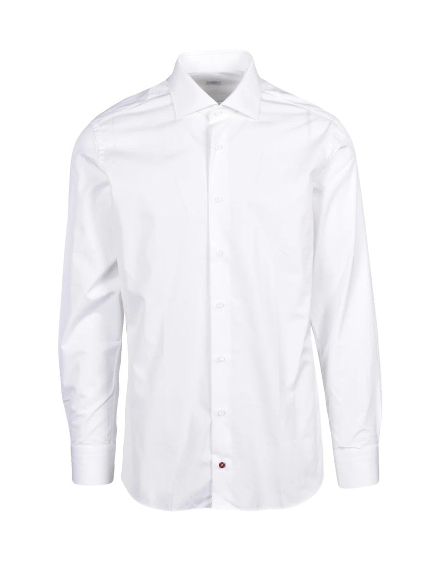 Carrel White Slim-Fit Cotton Shirt